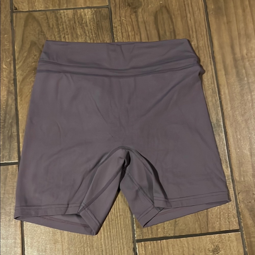 Purple Biker Shorts with Scrunched butt
